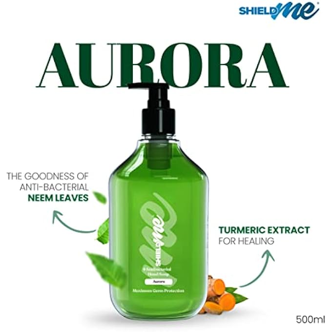 SHIELDME ANTIBACTERIAL HANDWASH LIQUID SOAP, AURORA  500ML - Image 3